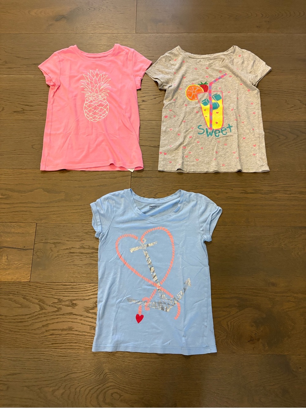 Gap girls short sleeve tops sz 10 EUC ret $130